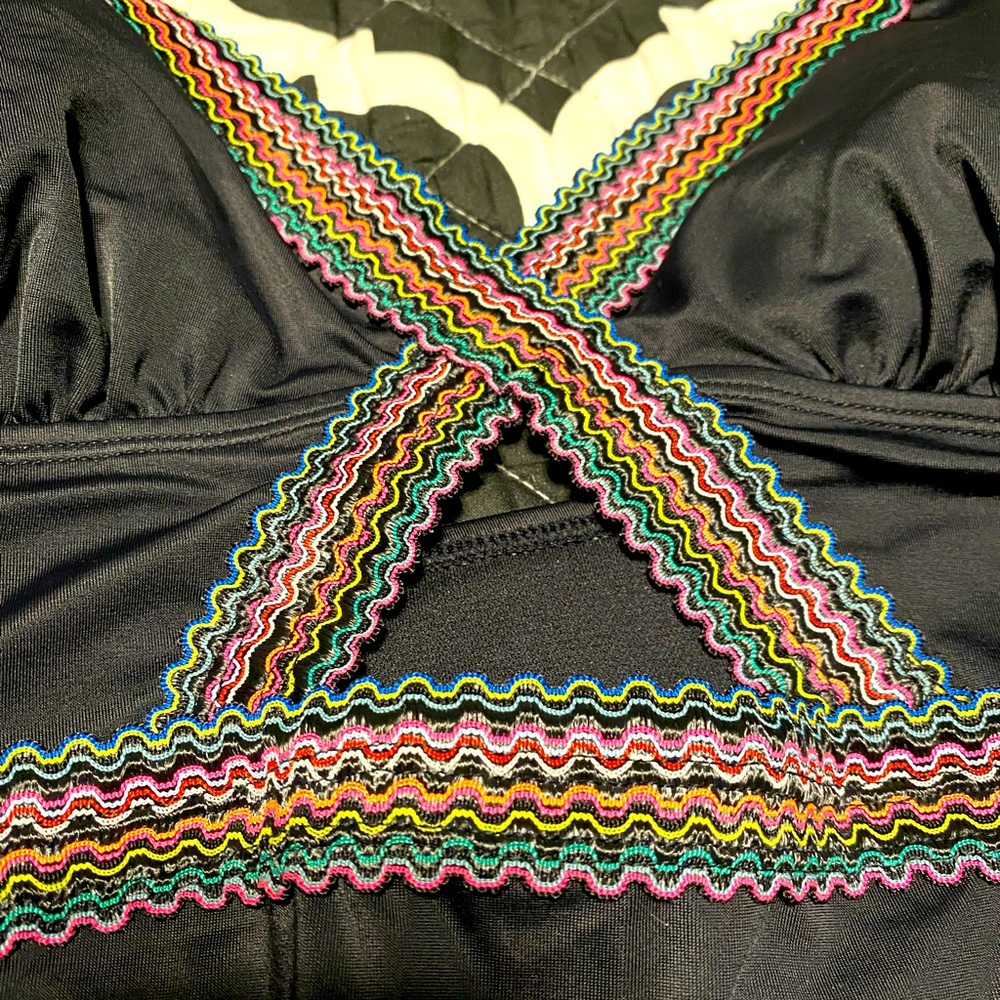 Miracle brands swimsuit, medium, nwt, serape embroidery